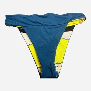 Maaji Prussian Blue Georgia High Rise Bikini Bottoms Size Small Anthropologie